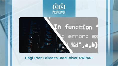 Libgl error failed to load driver swrast. Things To Know About Libgl error failed to load driver swrast. 